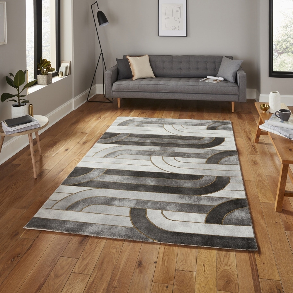 Craft Grey And Gold Rug 23430