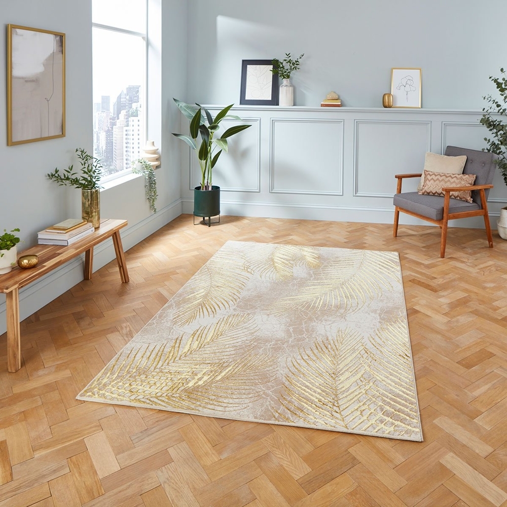 Creation Beige And Gold Rug 50051