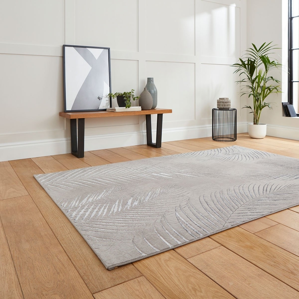 Creation Grey And Silver Rug 50051