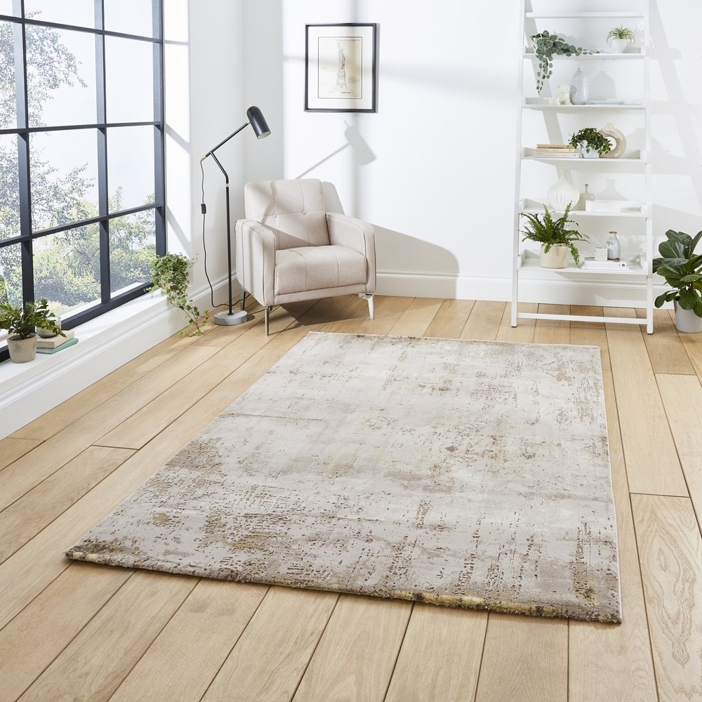 Florence Beige And Gold Rug 50034