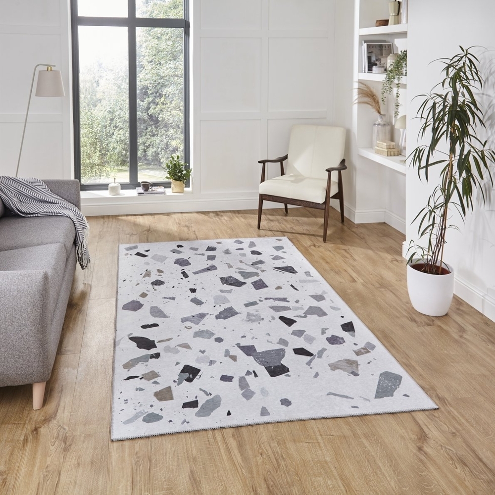 Force Ivory And Grey Rug K7282