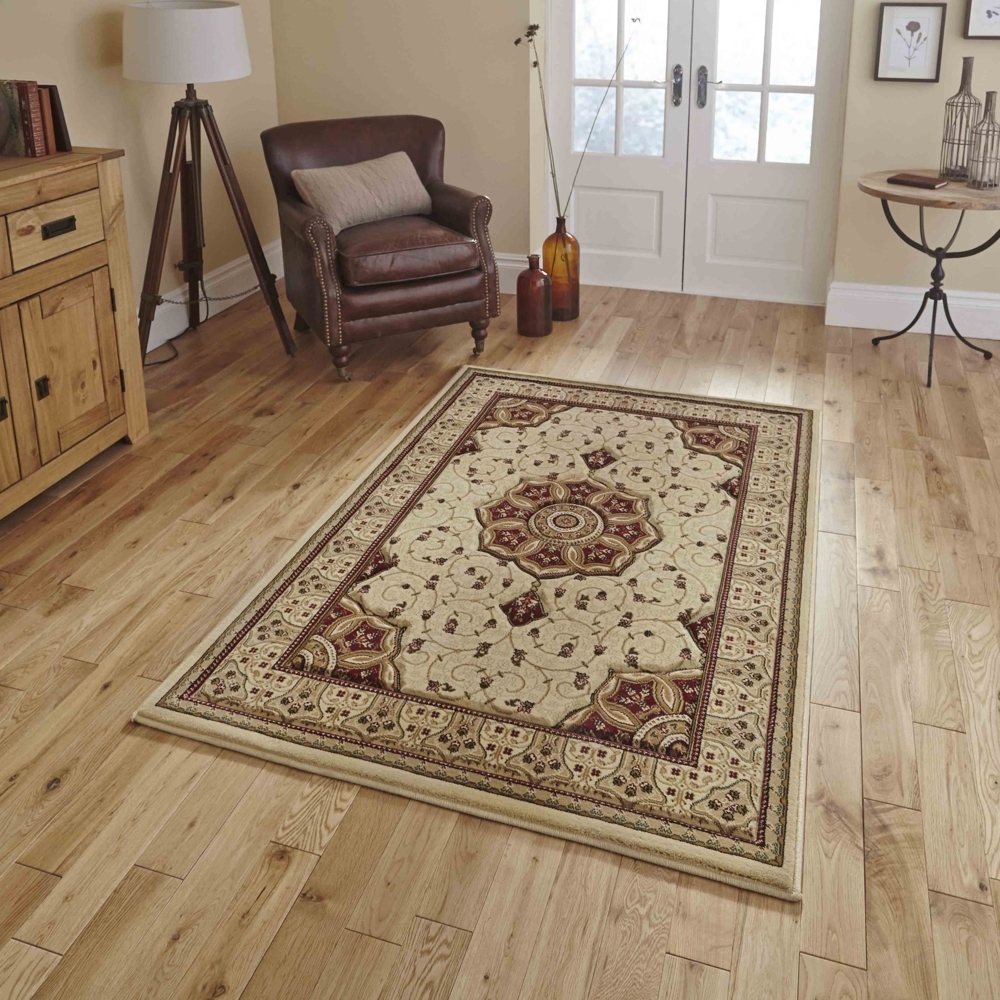 Heritage Cream And Red Rug 4400