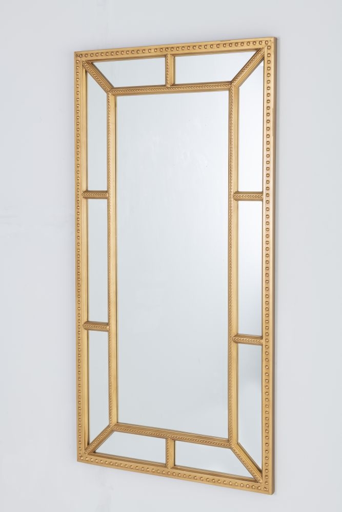 Clearance Antique Gold Trim Wall Mirror Rectangular 80cm X 155cm