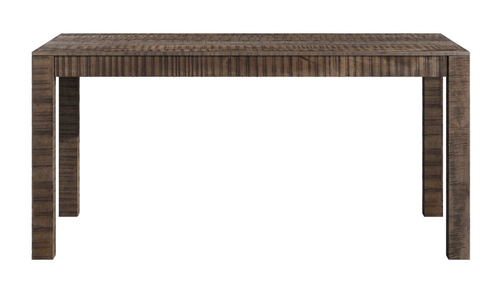 Dakota Mango Wood Dining Table Indian Dark Walnut Rustic Finish 160cm Rectangular Top Seats 6 Diners