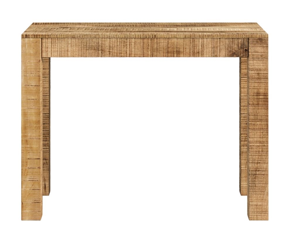 Dakota Mango Wood Console Table Indian Light Natural Rustic Finish 100cm