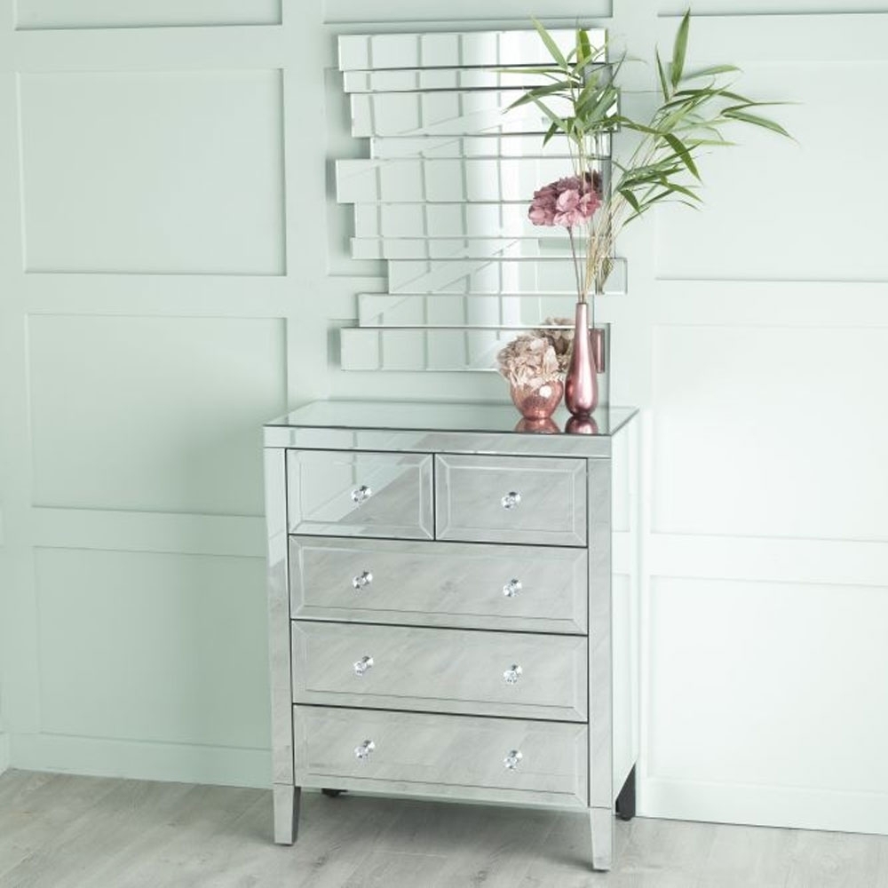 Lucia Mirrored 32 Drawer Chest