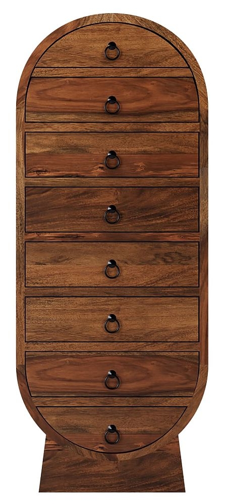 Maharani Sheesham Chest Indian Wood 8 Drawers Tallboy