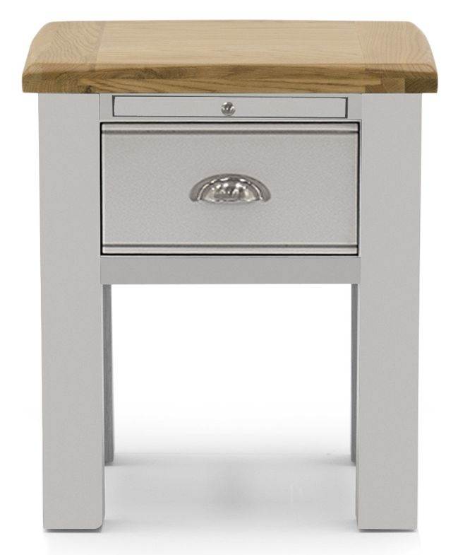 Vida Living Amberly Grey Painted Lamp Table