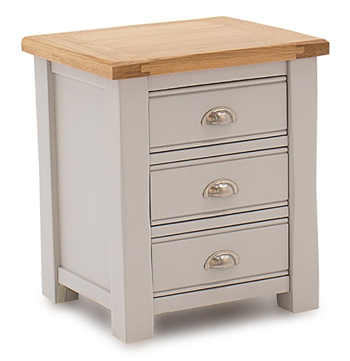 Vida Living Amberly Grey Painted Bedside Table