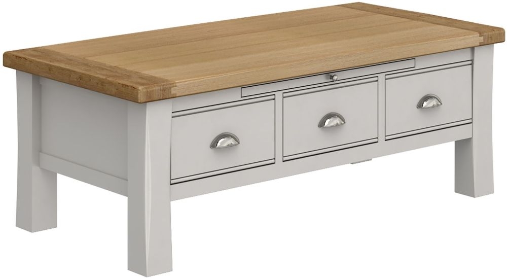 Vida Living Amberly Grey Painted Coffee Table