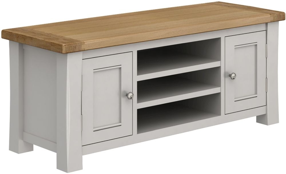 Vida Living Amberly Grey Painted Tv Unit