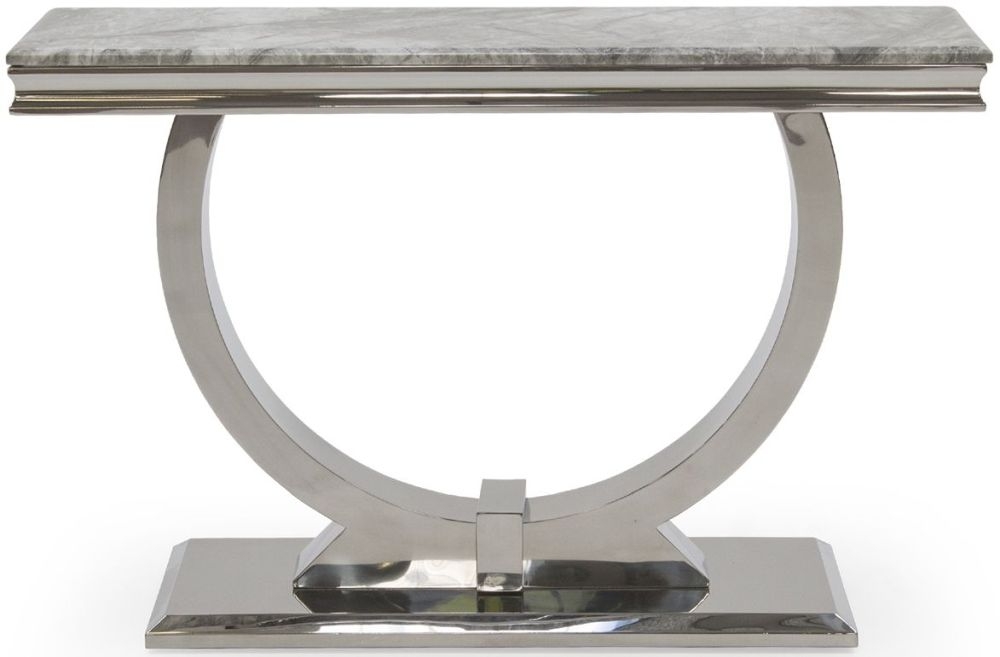 Vida Living Arianna Grey Marble Console Table