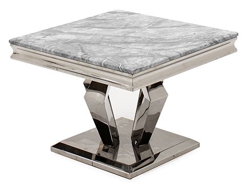 Vida Living Arturo Grey Marble Lamp Table