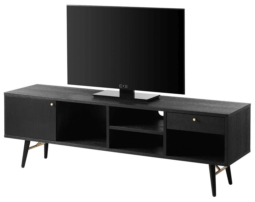 Vida Living Barcelona Black Large Tv Unit