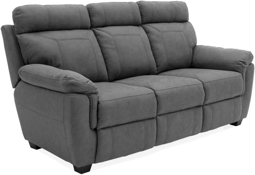 Vida Living Baxter Grey Fabric 3 Seater Sofa