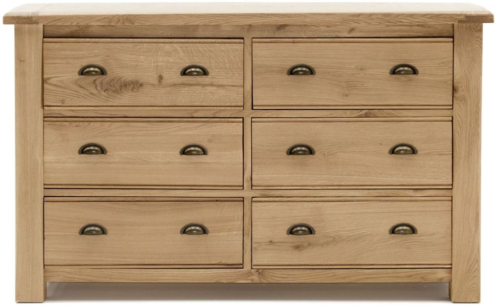 Vida Living Breeze Oak 6 Drawer Dressing Chest