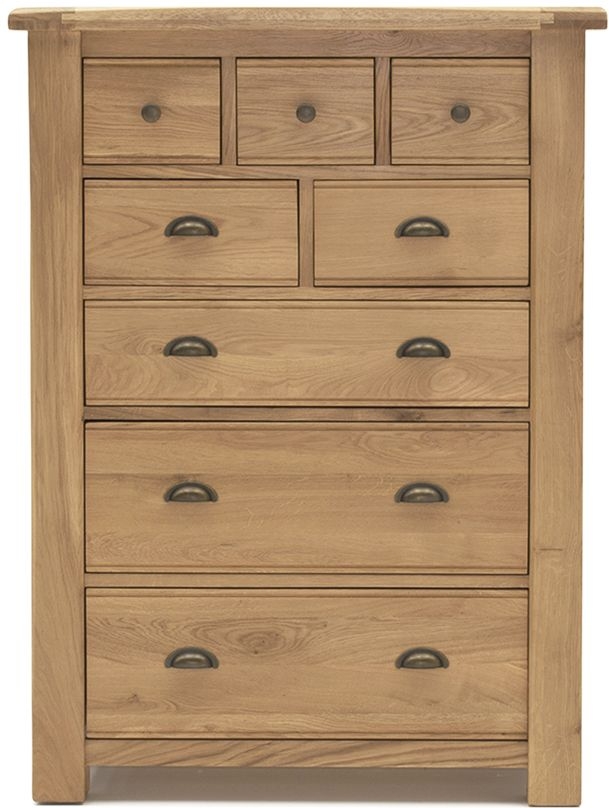 Vida Living Breeze Oak 8 Drawer Tall Chest