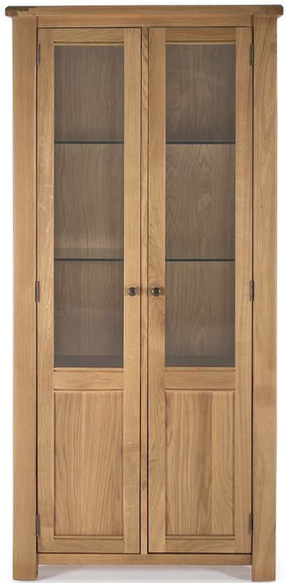 Vida Living Breeze Oak Display Cabinet