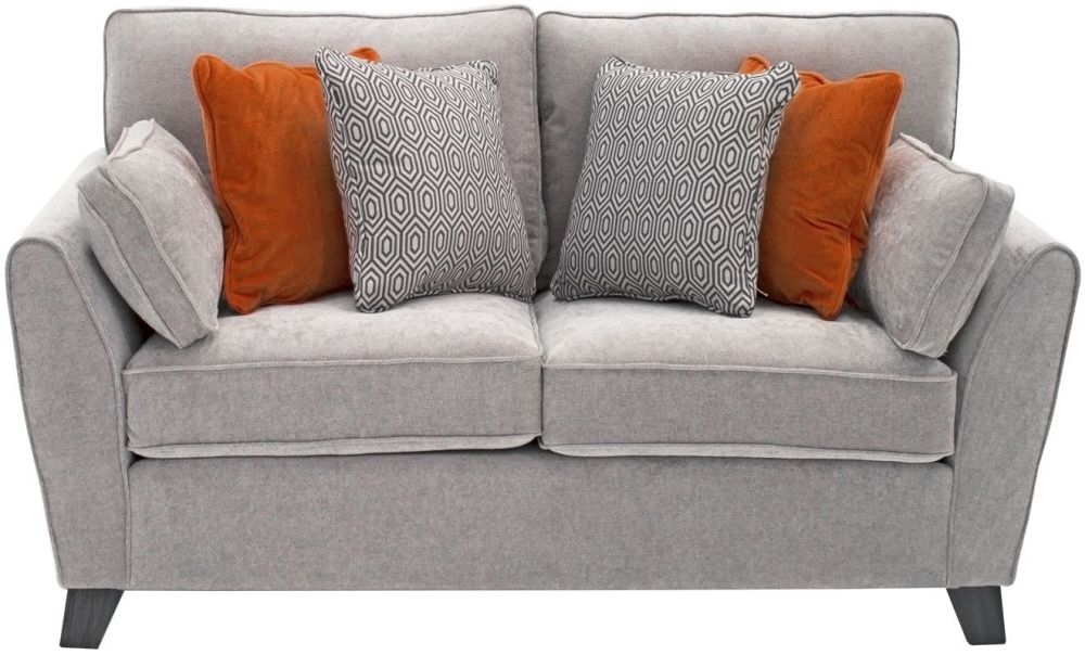 Vida Living Cantrell Silver Fabric 2 Seater Sofa