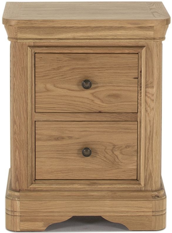 Vida Living Carmen Oak Bedside Cabinet