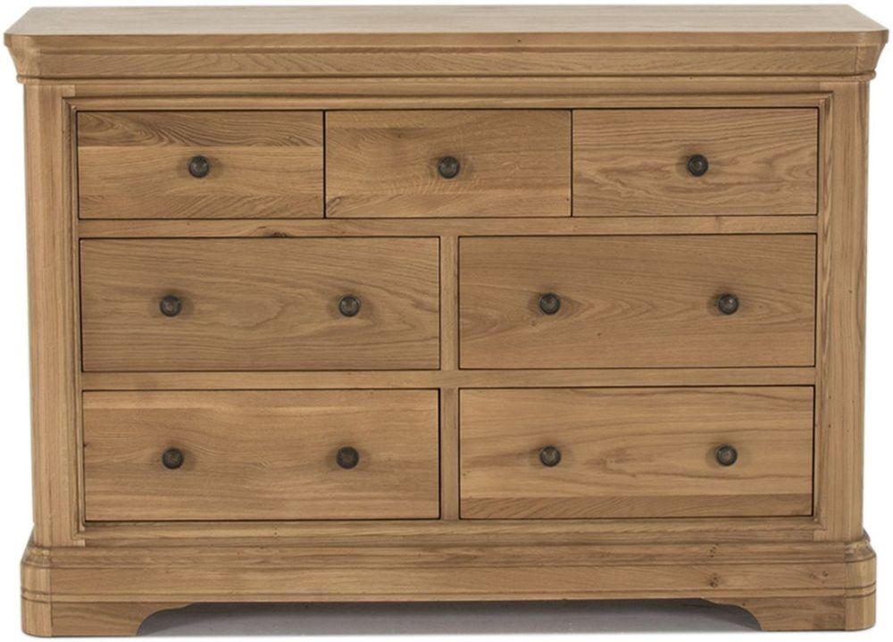 Vida Living Carmen Oak 7 Drawer Dressing Chest