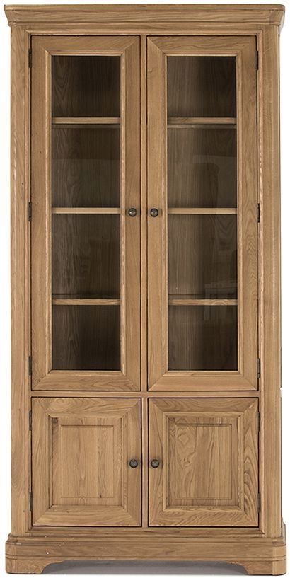 Vida Living Carmen Oak Display Cabinet