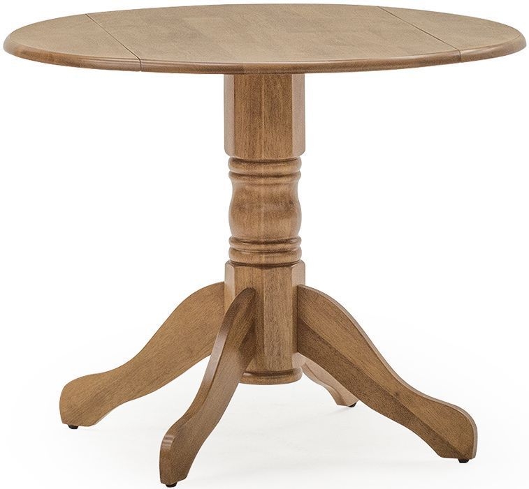 Vida Living Brecon 90cm Honey Round Single Pedestal Dining Table