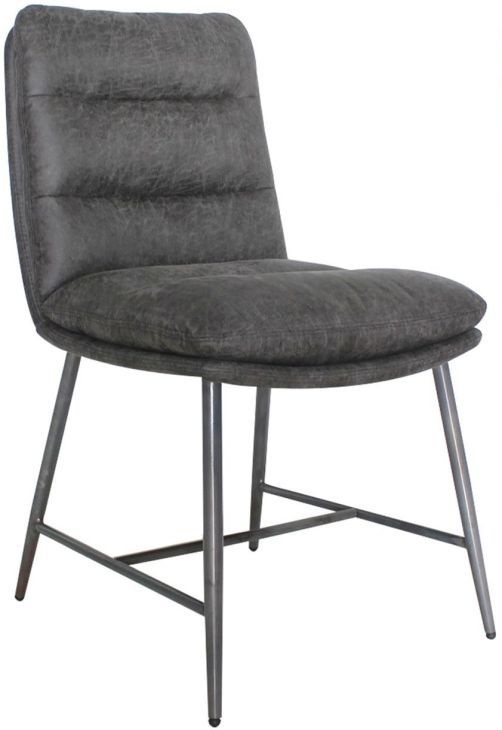 Vida Living Romy Hickory Fabric Dining Chair Sold In Pairs