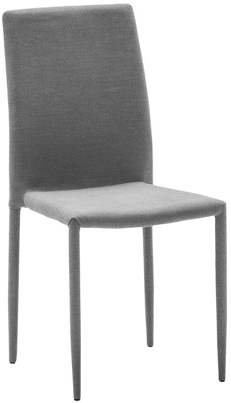 Vida Living Enzo Dark Grey Fabric Dining Chair Sold In Pairs