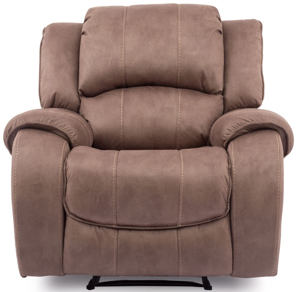 Vida Living Darwin Biscuit Fabric Recliner Chair