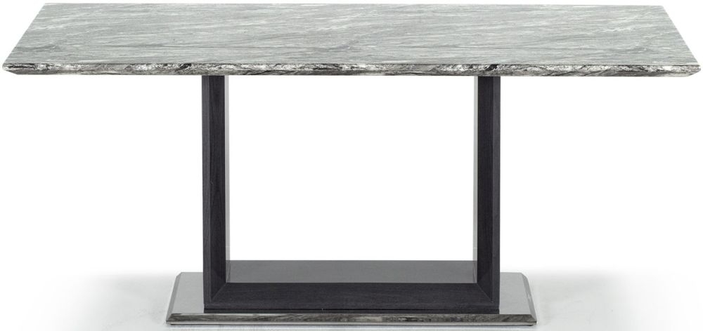 Vida Living Donatella 160cm Grey Marble Dining Table