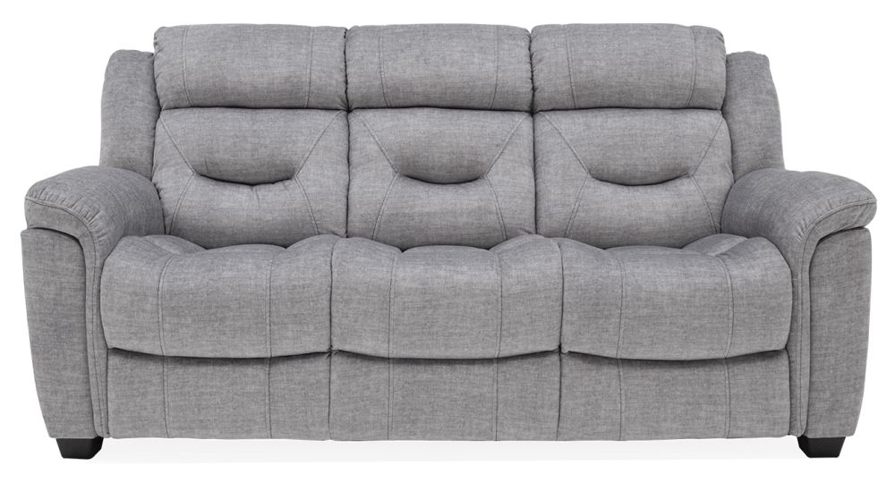 Vida Living Dudley Grey Fabric 3 Seater Sofa