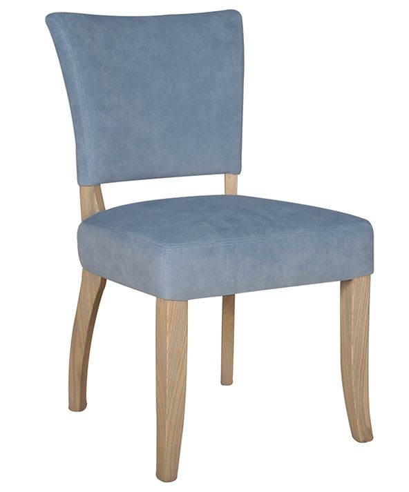 Vida Living Duke Light Grey Velvet Fabric Dining Chair Sold In Pairs