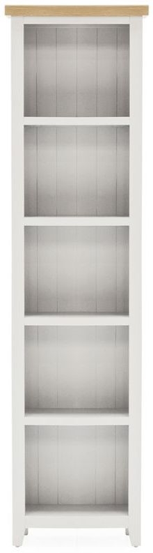 Vida Living Ferndale Grey Painted Slim Bookcase