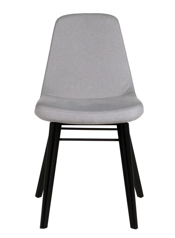 Vida Living Jana Grey Dining Chair Black Leg Sold In Pairs