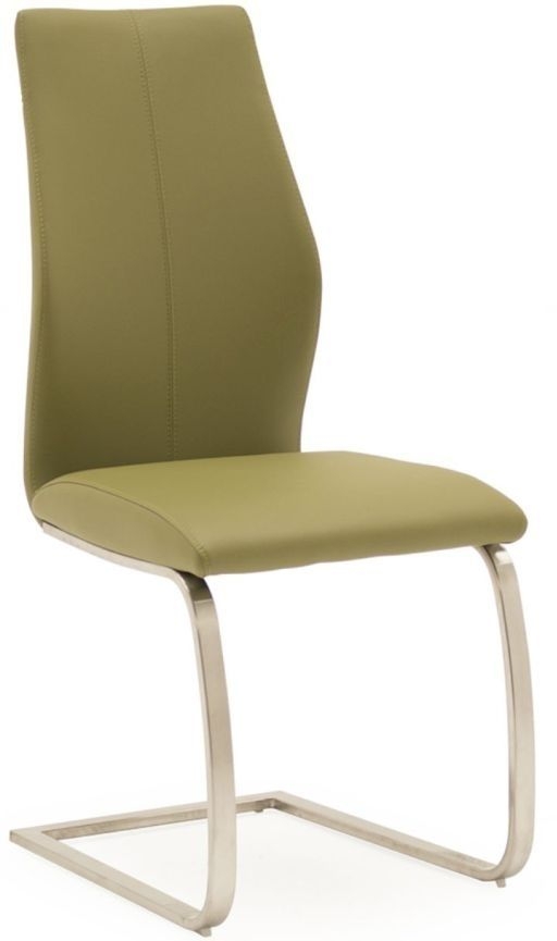 Vida Living Irma Olive Faux Leather Dining Chair Sold In Pairs