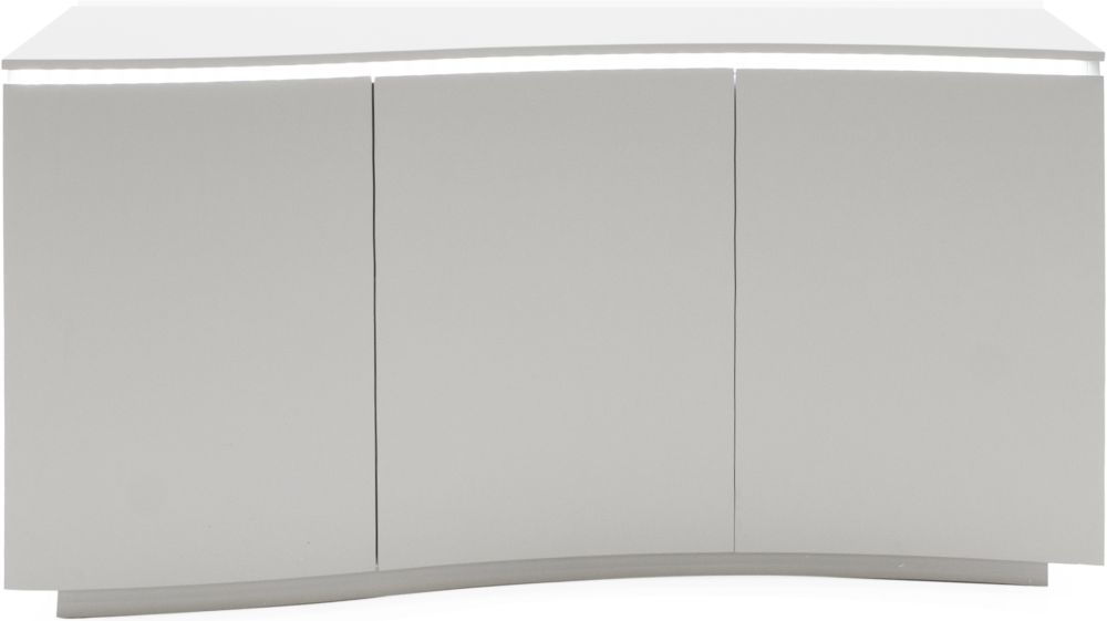 Vida Living Lazzaro Light Grey Matt Sideboard With Led