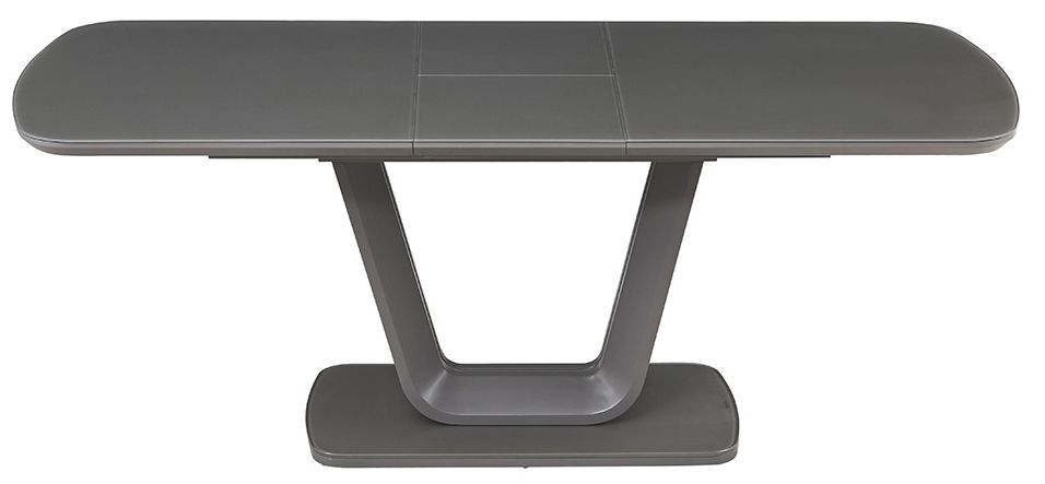 Vida Living Lazzaro 160cm200cm Grey Glass Top Extending Dining Table