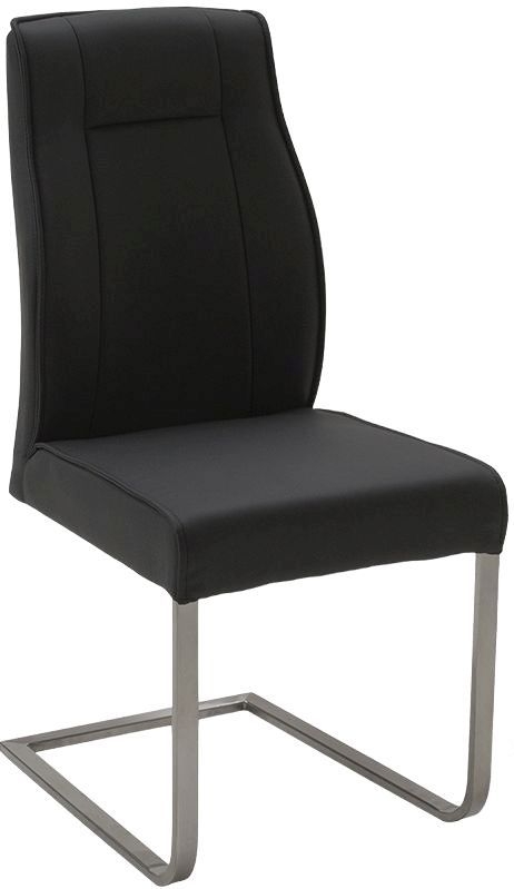 Vida Living Luciana Charcoal Leather Dining Chair Sold In Pairs