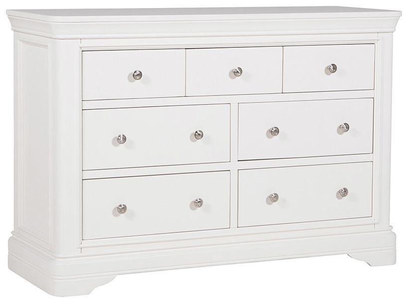 Vida Living Mabel Bone White Painted 7 Drawer Dressing Chest