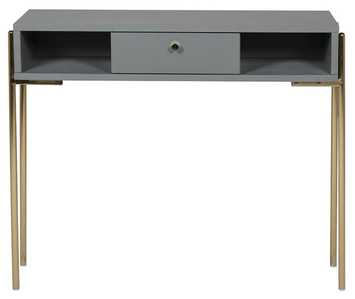Vida Living Madrid Grey And Gold Console Table