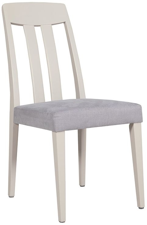 Vida Living Marlow Cashmere Grey Slatted Back Dining Chair Sold In Pairs