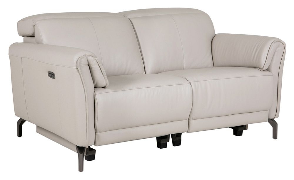 Naples Cashmere Leather 2 Seater Electric Recliner Sofa