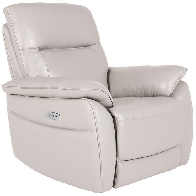 Vida Living Nerano Cashmere Leather Electric Recliner Armchair