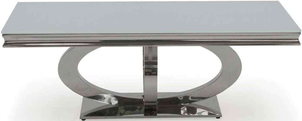 Vida Living Orion White Glass Coffee Table