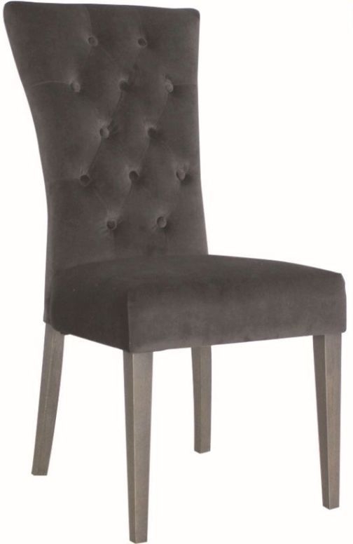 Vida Living Pembroke Charcoal Velvet Dining Chair Sold In Pairs