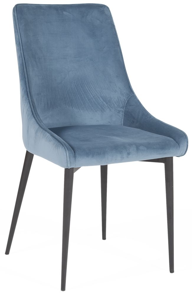 Vida Living Peyton Teal Velvet Fabric Dining Chair Sold In Pairs