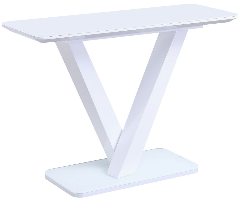 Vida Living Rafael White Gloss Console Table