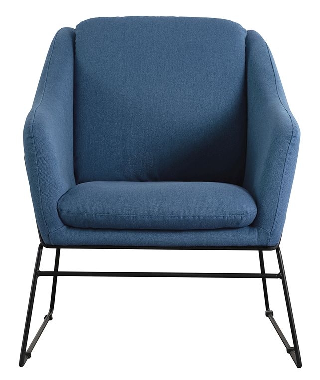 Vida Living Karl Blue Fabric Accent Chair