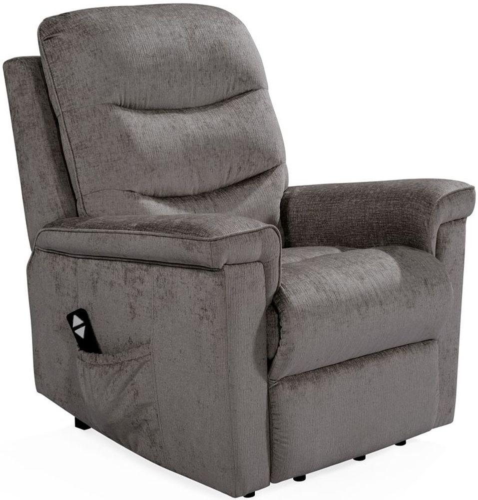 Vida Living Glencoe Mink Fabric Electric Recliner Chair